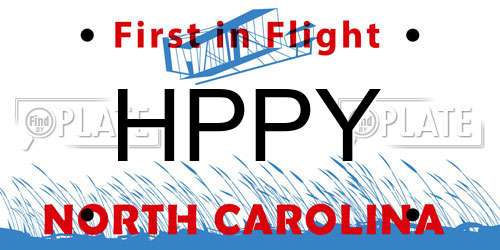 HPPY North Carolina License Plate