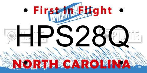 HPS28Q North Carolina License Plate