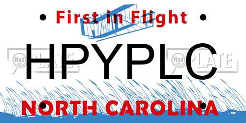 HPYPLC North Carolina License Plate