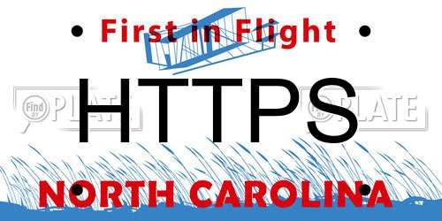 HTTPS North Carolina License Plate