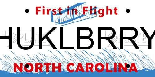 HUKLBRRY North Carolina License Plate