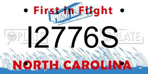 I2776S North Carolina License Plate