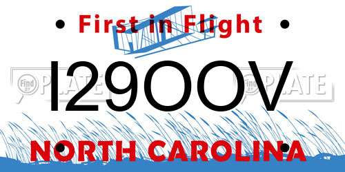 I29OOV North Carolina License Plate