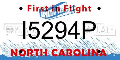 I5294P North Carolina License Plate