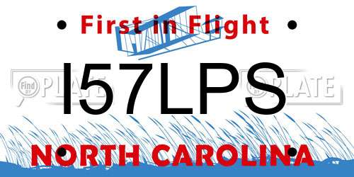 I57LPS North Carolina License Plate