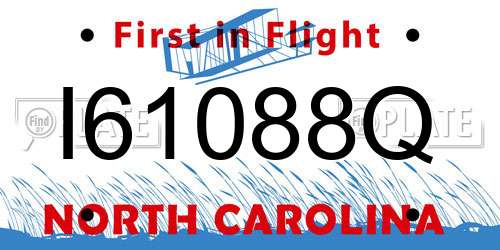 I61088Q North Carolina License Plate
