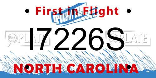 I7226S North Carolina License Plate