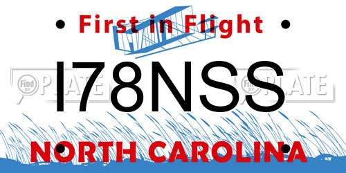 I78NSS North Carolina License Plate