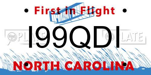 I99QDI North Carolina License Plate