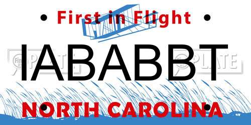 IABABBT North Carolina License Plate
