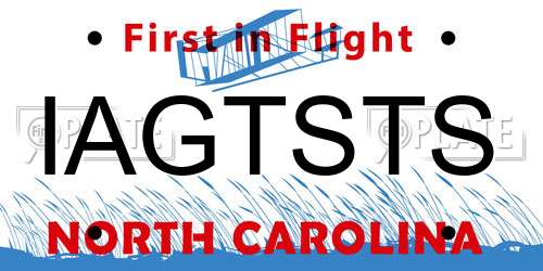 IAGTSTS North Carolina License Plate