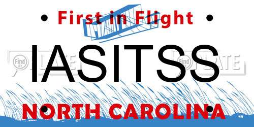 IASITSS North Carolina License Plate