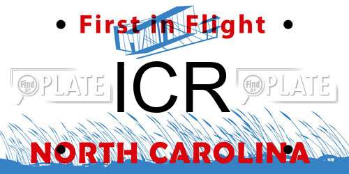 ICR North Carolina License Plate