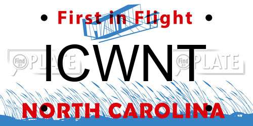 ICWNT North Carolina License Plate