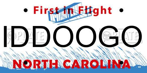 IDDOOGO North Carolina License Plate