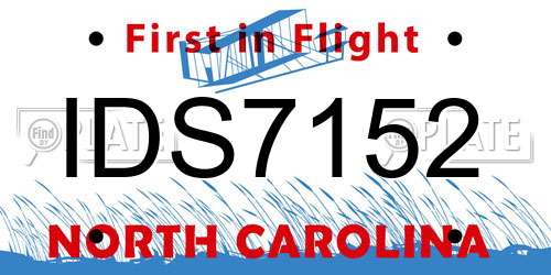 IDS7152 North Carolina License Plate