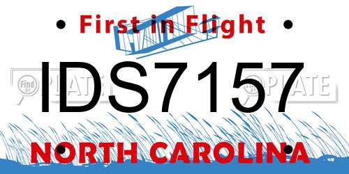 IDS7157 North Carolina License Plate