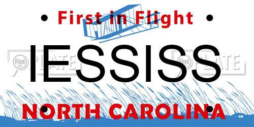 IESSISS North Carolina License Plate