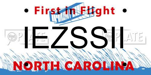 IEZSSII North Carolina License Plate