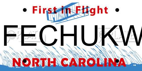 IFECHUKW North Carolina License Plate