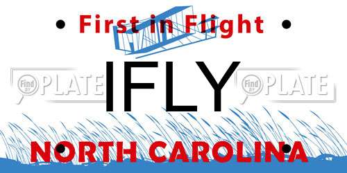 IFLY North Carolina License Plate
