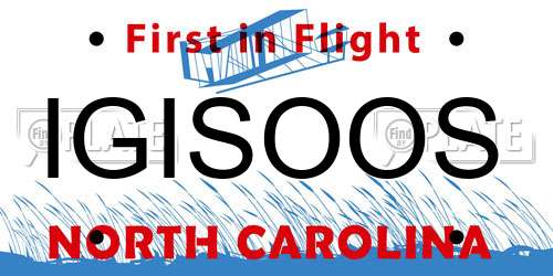 IGISOOS North Carolina License Plate