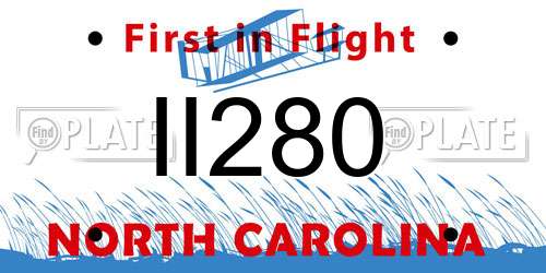 II280 North Carolina License Plate