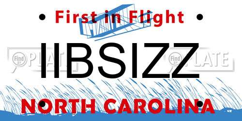 IIBSIZZ North Carolina License Plate