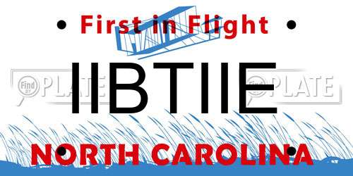 IIBTIIE North Carolina License Plate