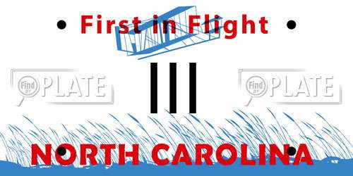 III North Carolina License Plate