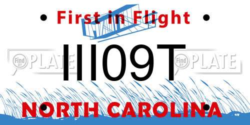 III09T North Carolina License Plate