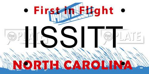IISSITT North Carolina License Plate