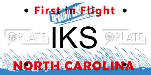 IKS North Carolina License Plate