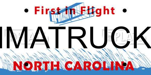 IMATRUCK North Carolina License Plate