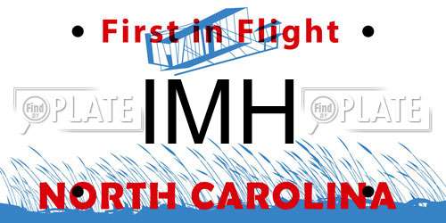 IMH North Carolina License Plate