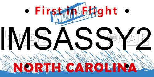 IMSASSY2 North Carolina License Plate