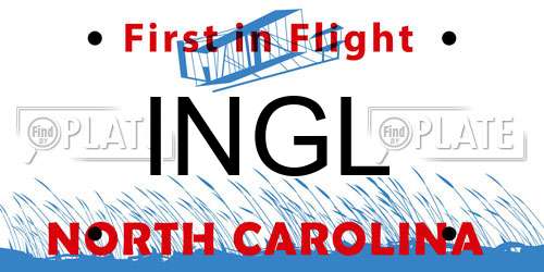 INGL North Carolina License Plate