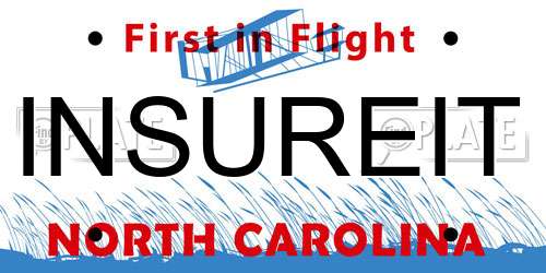 INSUREIT North Carolina License Plate
