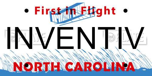 INVENTIV North Carolina License Plate