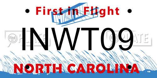 INWT09 North Carolina License Plate