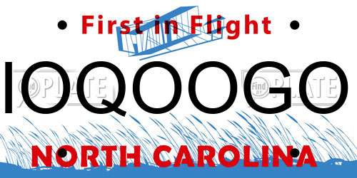 IOQOOGO North Carolina License Plate