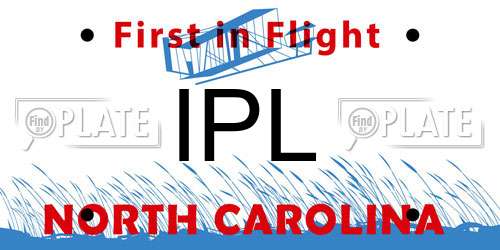 IPL North Carolina License Plate