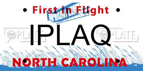 IPLAQ North Carolina License Plate