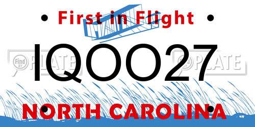 IQOO27 North Carolina License Plate