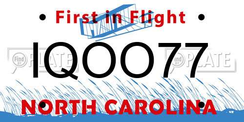 IQOO77 North Carolina License Plate
