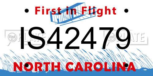 IS42479 North Carolina License Plate