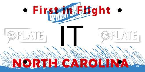 IT North Carolina License Plate