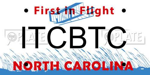 ITCBTC North Carolina License Plate