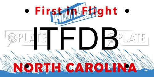 ITFDB North Carolina License Plate