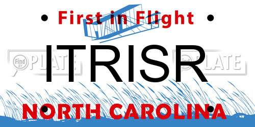 ITRISR North Carolina License Plate